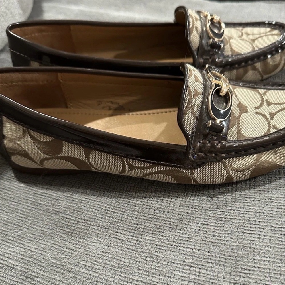 Coach Fortunata Womens Brown Loafers